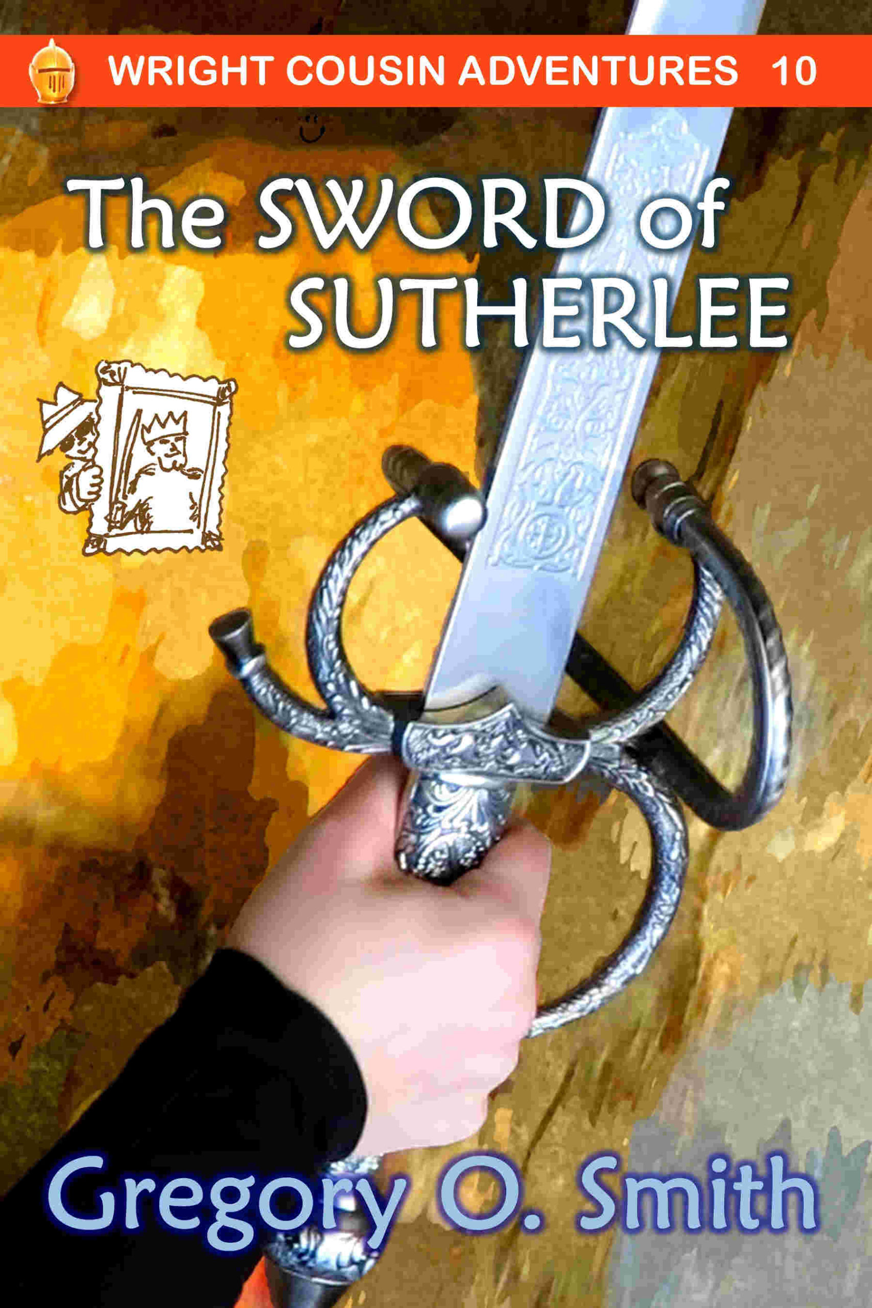 10 Sword of Sutherlee 6-3-2020 front e Hand holding sword by rock wall