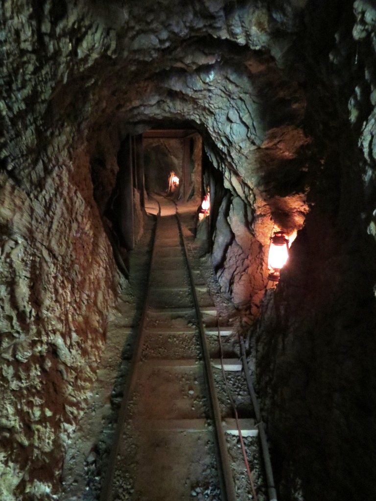 Interior of the gold mine worked in by author Gregory O. Smith