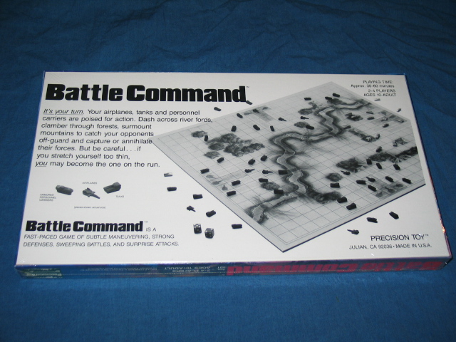 Picture of 1988 Battle Command board game box back 