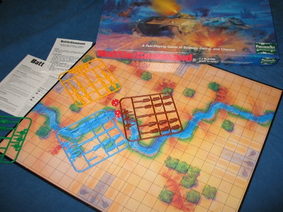 Picture of brightly designed Battle Command board game from 1989
