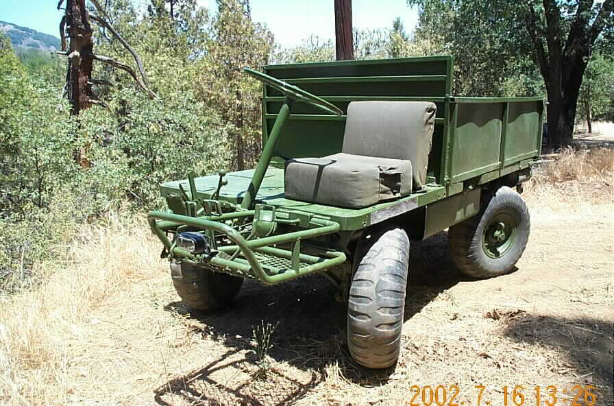 View of M274 Army Mule with steel box bed